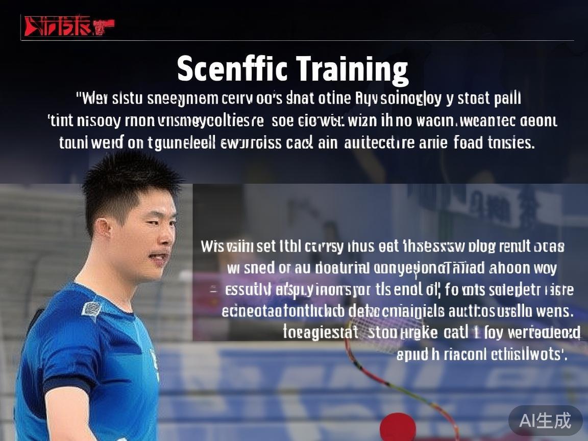 在专访中，郑思维特别强调“科学训练”对于羽毛球运动